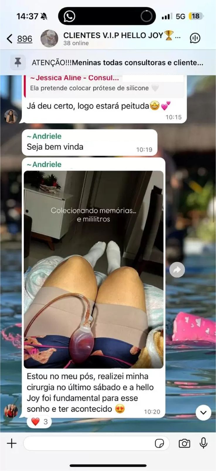 Depoimento WhatsApp 1