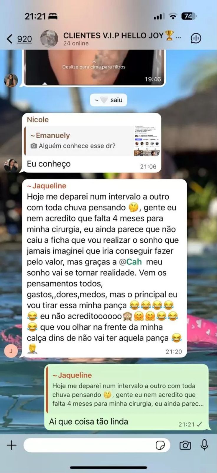 Depoimento WhatsApp 2
