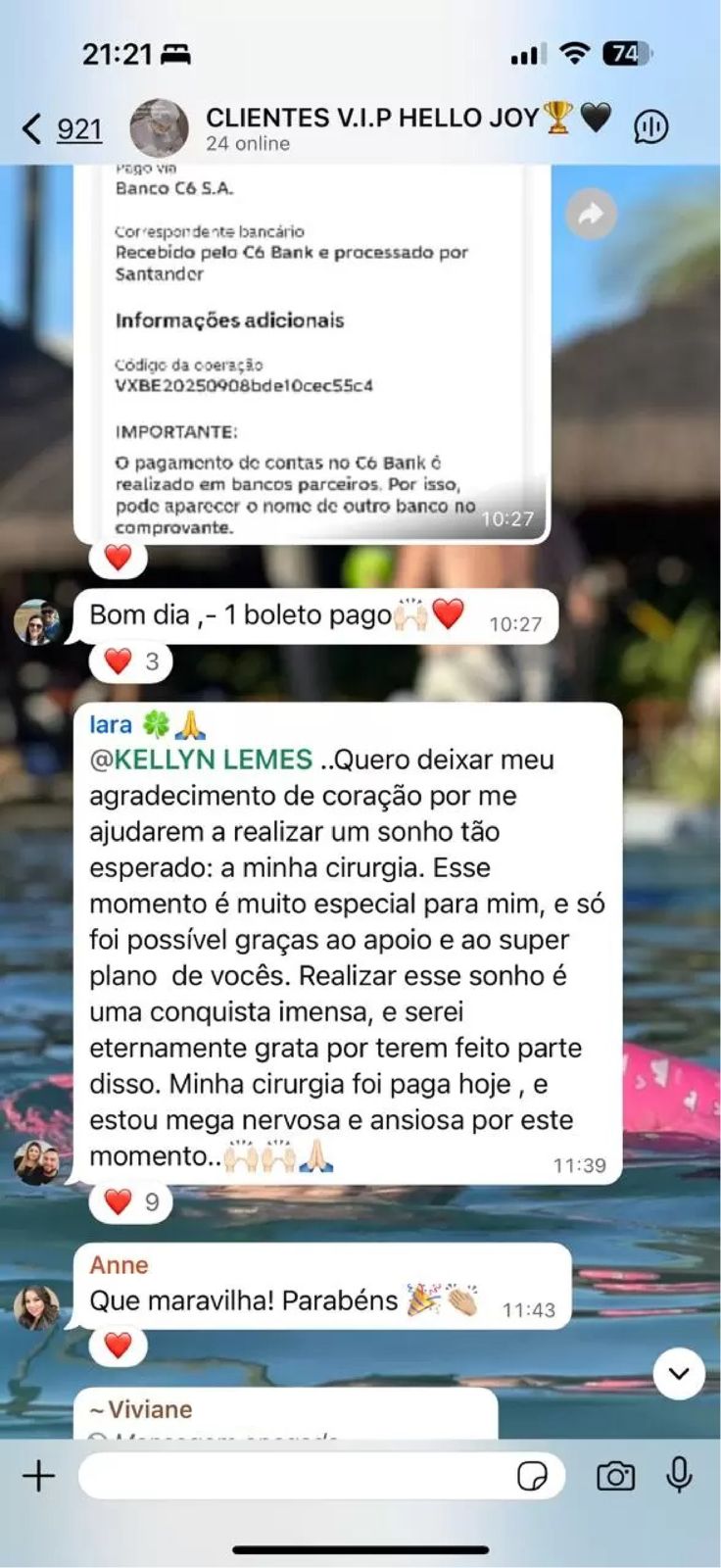 Depoimento WhatsApp 3
